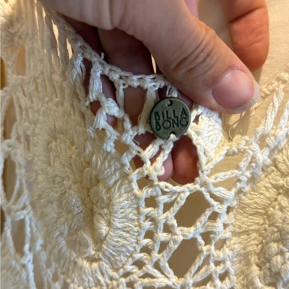 Billabong Cream Crochet High Low Dress - Picture 7 of 7